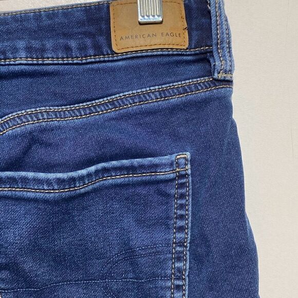 American Eagle Outfitters Women's Blue Next Level Stretch Skinny Jeans Size 10 - Picture 5 of 9